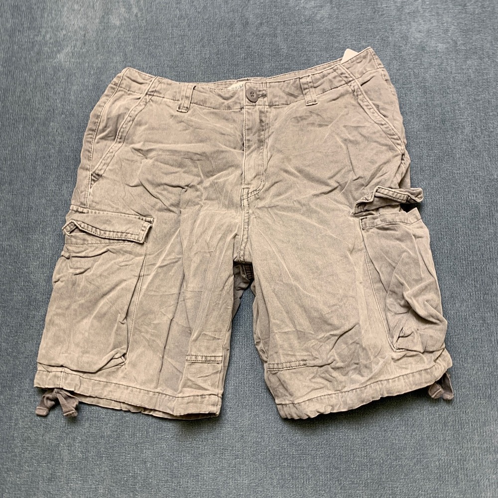 Pull & Bear Cargo Shorts Womens 6 Gray Hiking Outdoor Gorpcore Utility Pockets